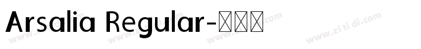 Arsalia Regular字体转换